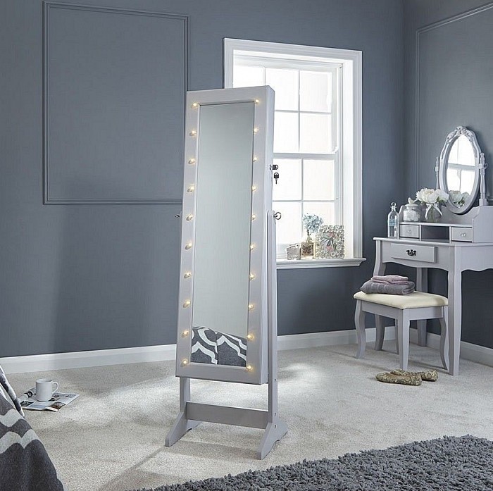 Hobson mirrored unit and stool cheap