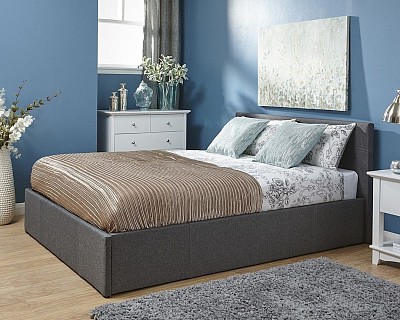 END LIFT FABRIC BED FRAMES FROM £179
